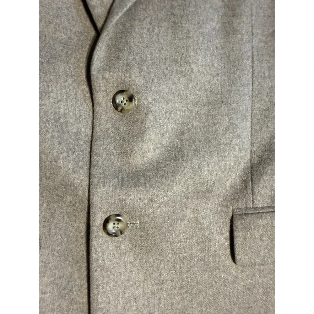 JOS A Bank 100% Cashmere Sport Coat Blazer Mens 39R Beige Tan 2 Button EUC